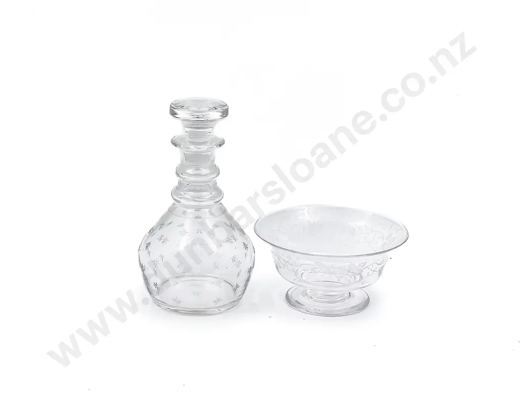 Two Pieces Stuart Crystal Including Decanter Image 1++