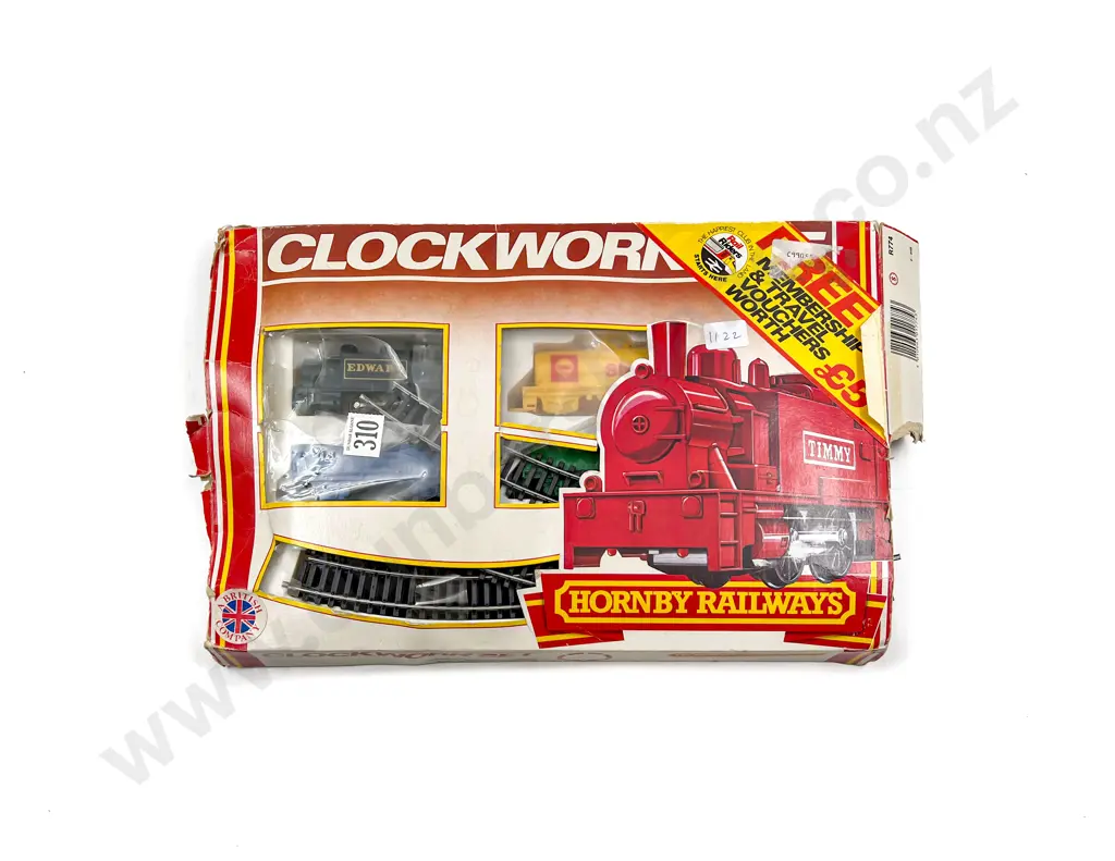 Boxed Hornby Clockwork Trainset (box worn condition) Image 1++
