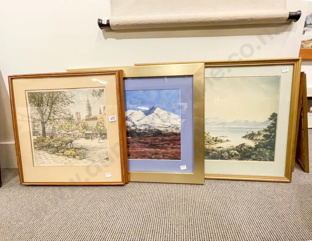 Ltd Edition Print together with Two Others Image 1++