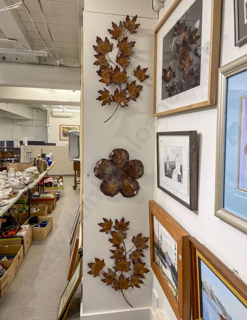 Three Copper Wall Hangings Image 1++