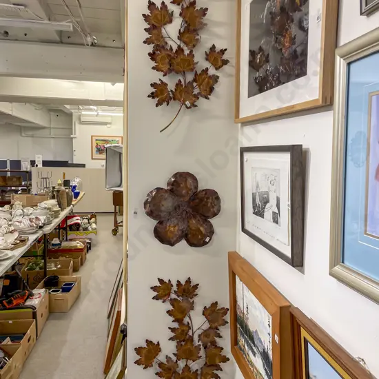 Three Copper Wall Hangings