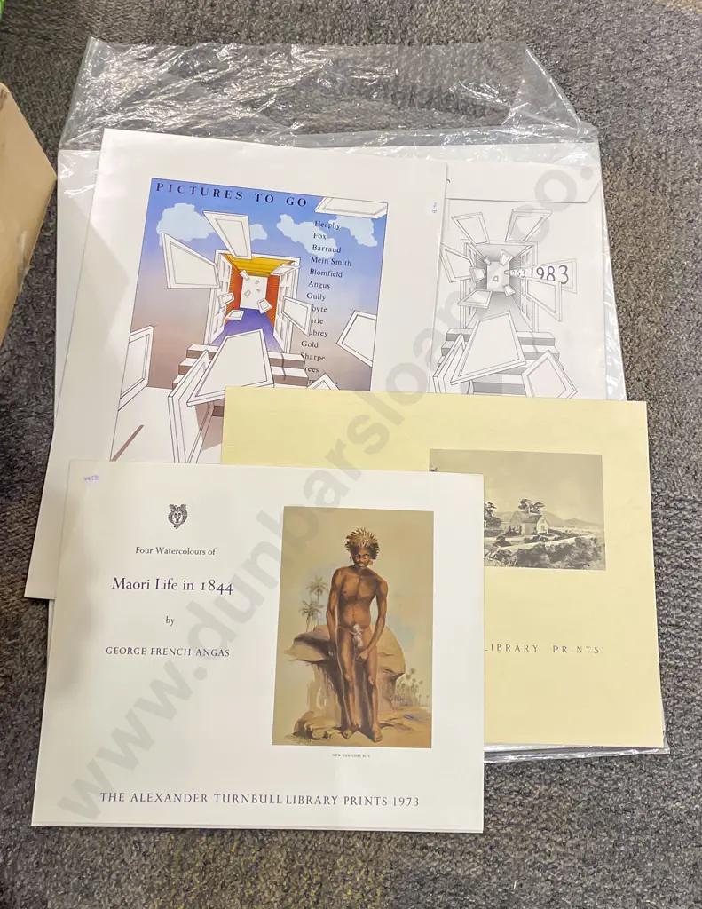 Four Assorted Folders of Turnbull Library Prints Image 1++