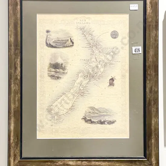Reproduction Pictorial Map of New Zealand