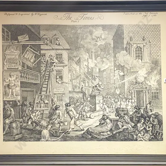 W Hogarth - The Times Plate I
