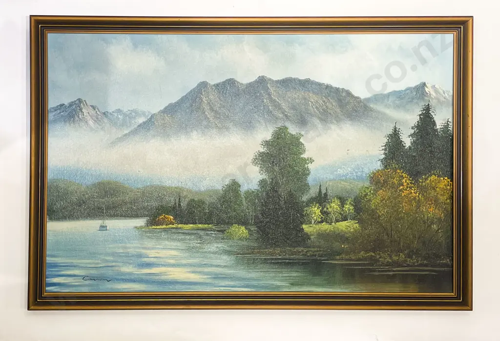 Two Large Scenic Oils on Board Image 1++