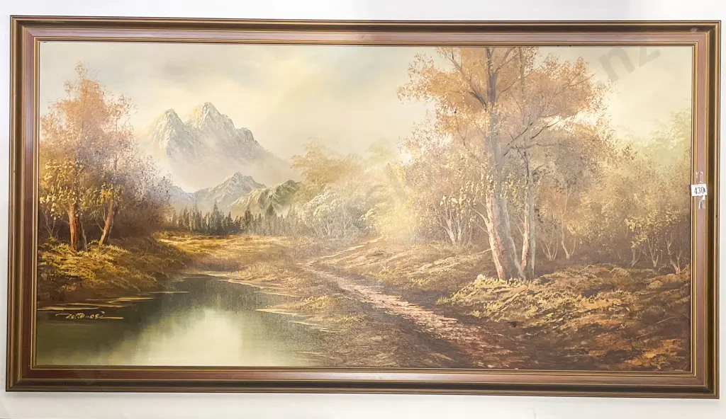 Two Large Scenic Oils on Board Image 1++