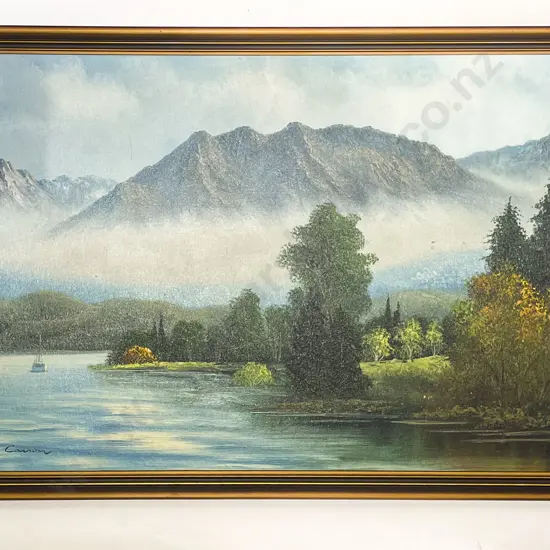 Two Large Scenic Oils on Board