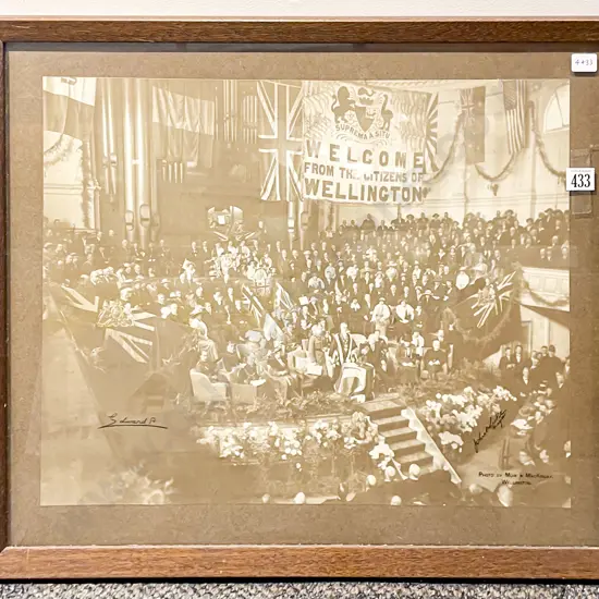 Photograph of Prince of Whales Visit to Wellington Town Hall
