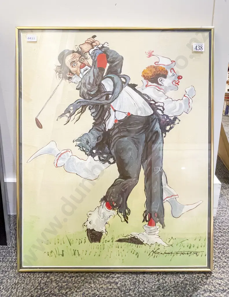 Norman Fonot - Clown Playing Golf Image 1++
