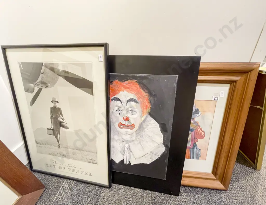 Framed watercolour & Two Others Image 1++