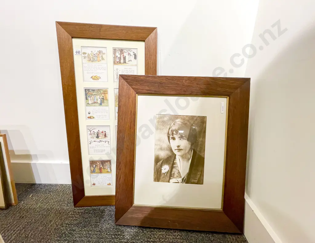 Two Oak Framed Prints Image 1++