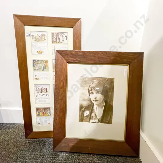 Two Oak Framed Prints