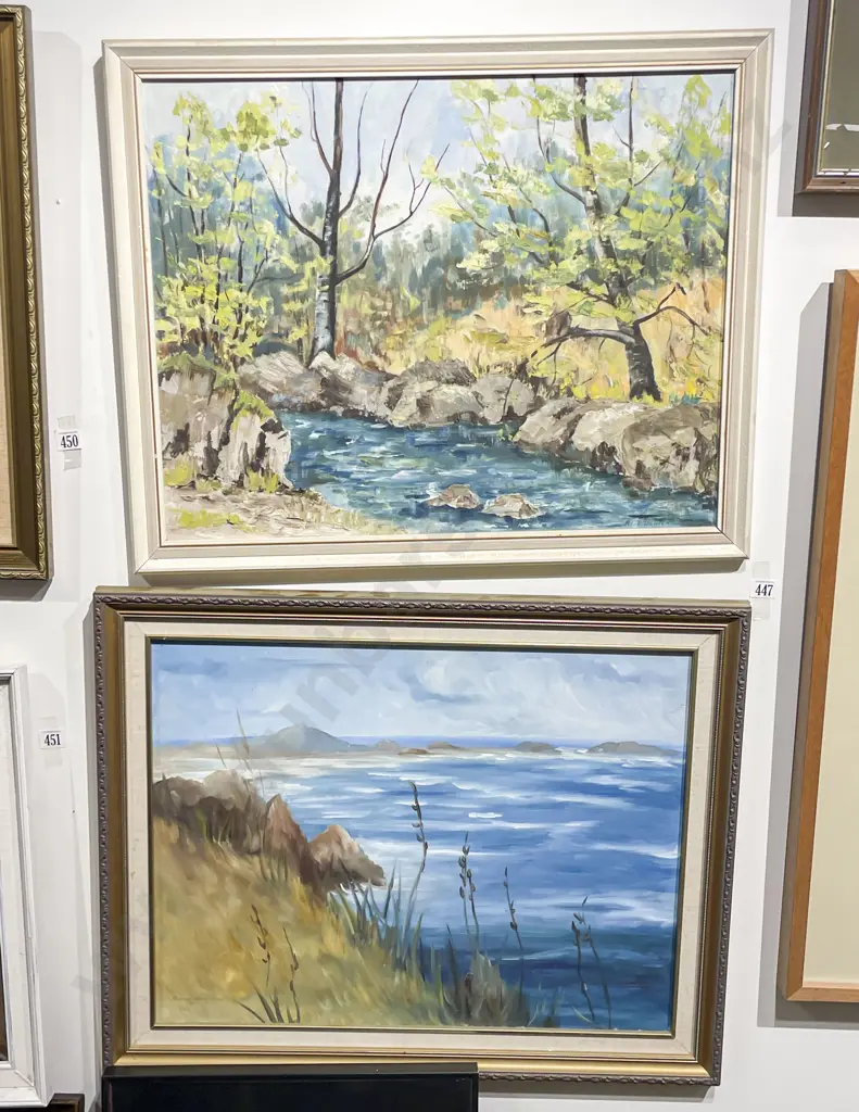 Two Oil Paintings by R I Templeton Image 1++