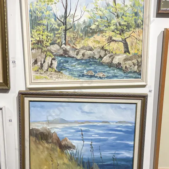 Two Oil Paintings by R I Templeton