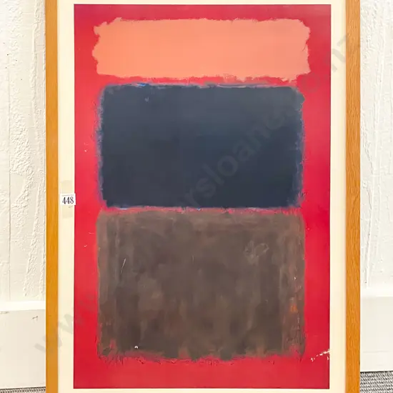 Mark Rothko - Light Red Over Black Print