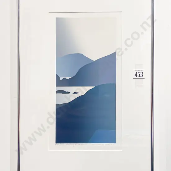 Malcolm Warr (b 1939) - Wellington Harbour - Screenprint
