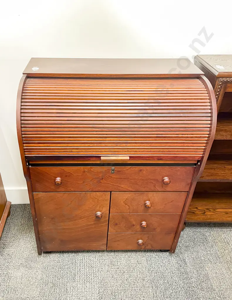 Repro Roll Top Writing Desk Image 1++