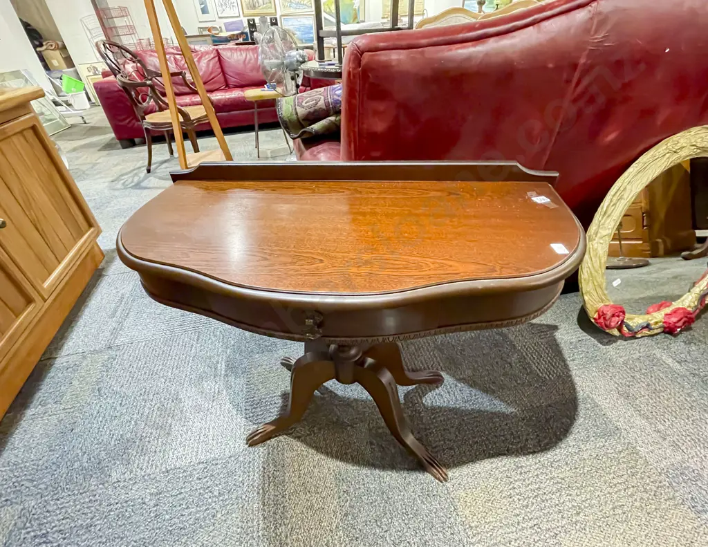 Mahogany Single Drawer Telephone Table Image 1++