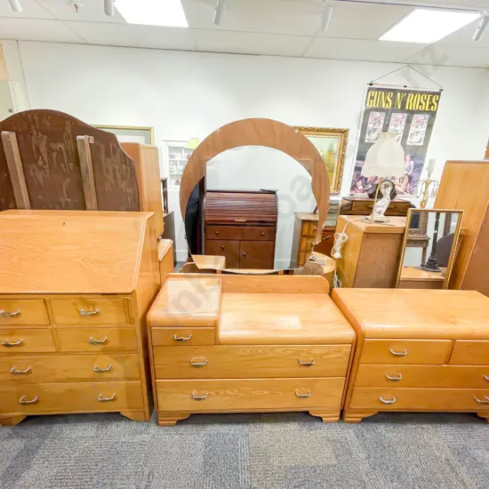 Three Piece Oak Bedroom Suite