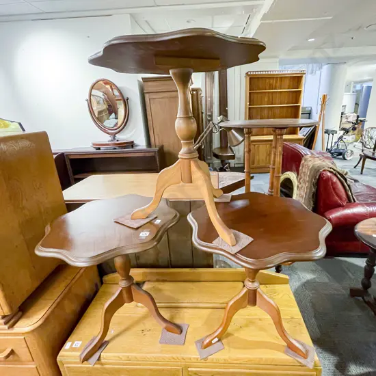 Set of Three Tripod Based Wine Tables