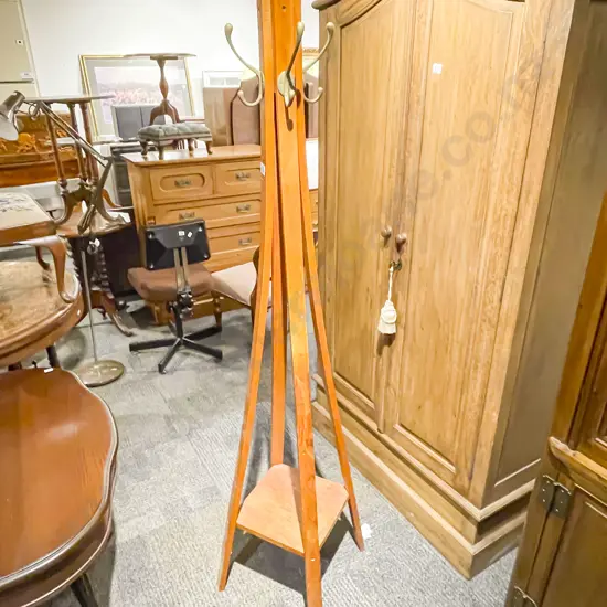 Slat Wood Coat Stand