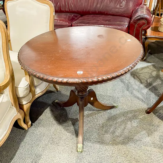 Mahogany Centre Table with Rope Twist Edge