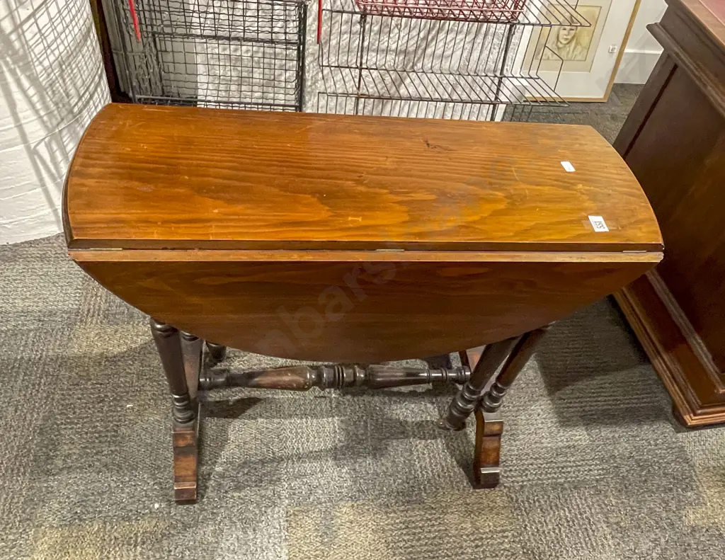 Drop Leaf Gate Leg Oval Table Image 1++