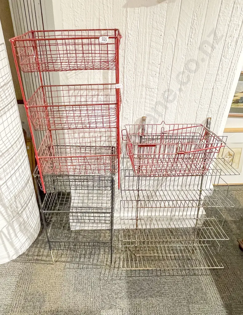 Qty of Vintage Wire Storage Racks etc. Image 1++
