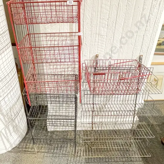 Qty of Vintage Wire Storage Racks etc.