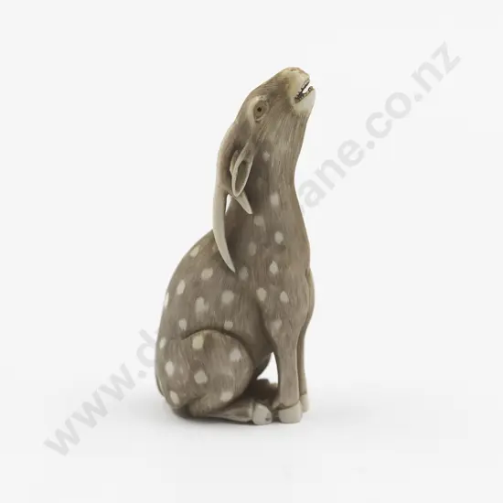 Japanese Ivory Netsuke Of A Goat