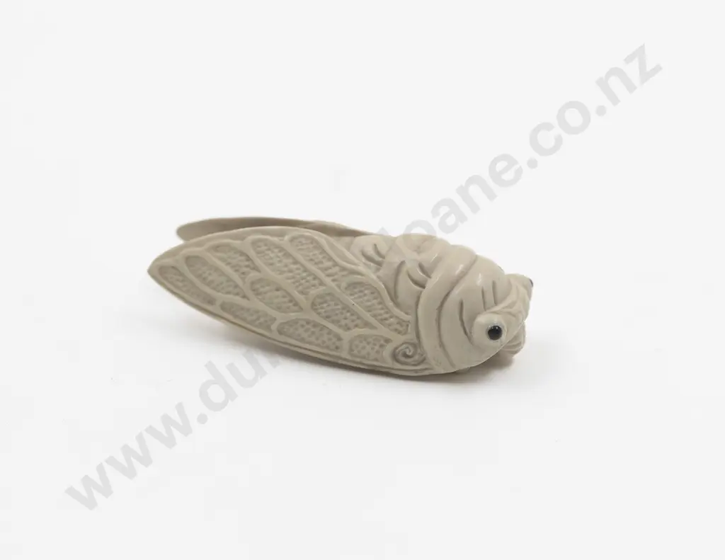 Japanese Ivory Netsuke Of A Cicada Image 1++