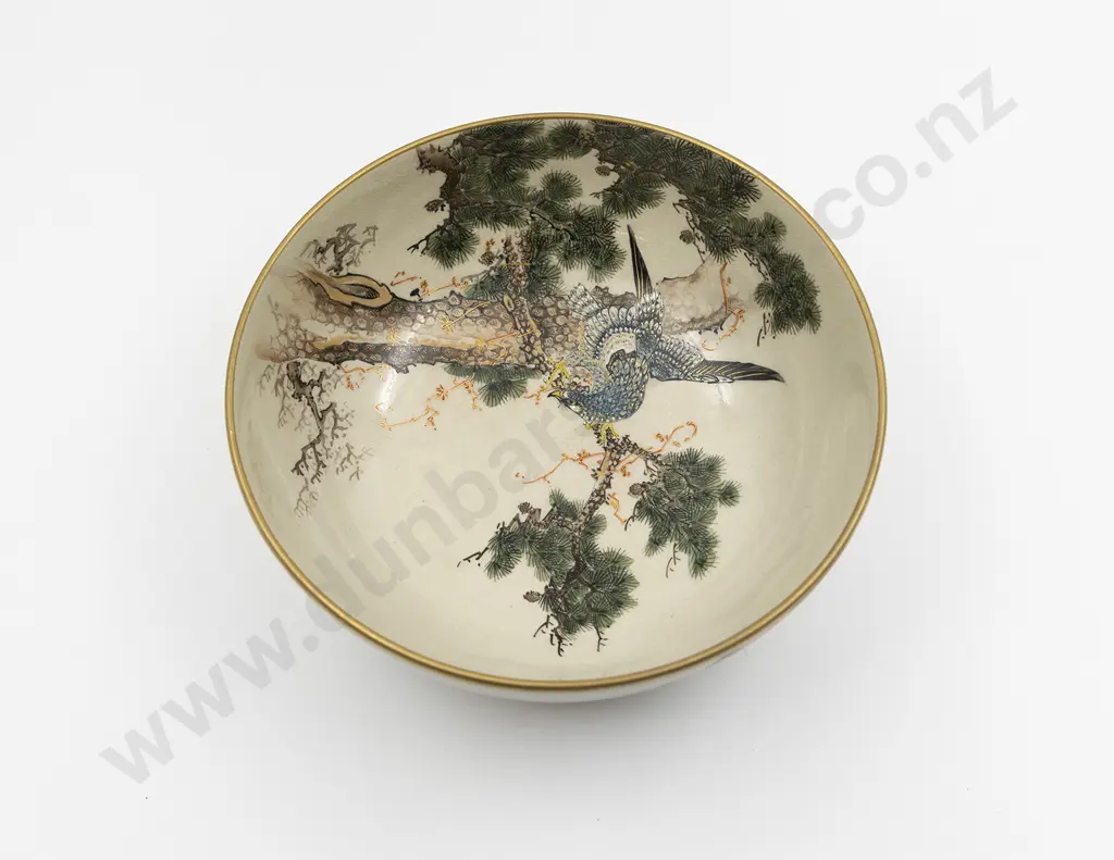 A Rare Meiji Period Satsuma Bowl by Makuzu Kozan Image 1++