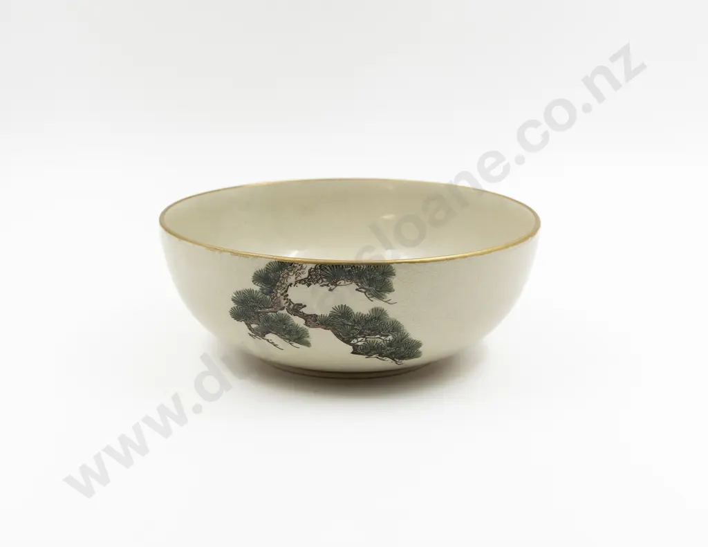 A Rare Meiji Period Satsuma Bowl by Makuzu Kozan Image 1++
