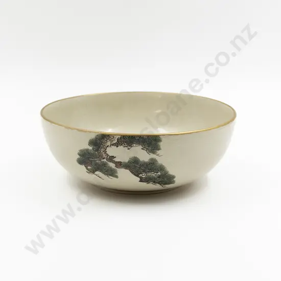 A Rare Meiji Period Satsuma Bowl by Makuzu Kozan