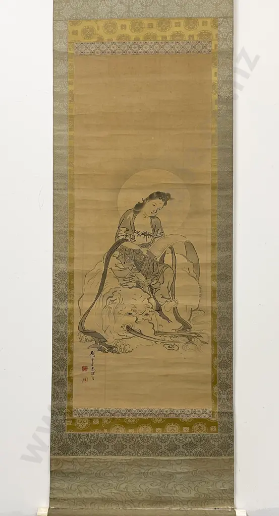 Japanese Meiji Period Scroll Image 1++