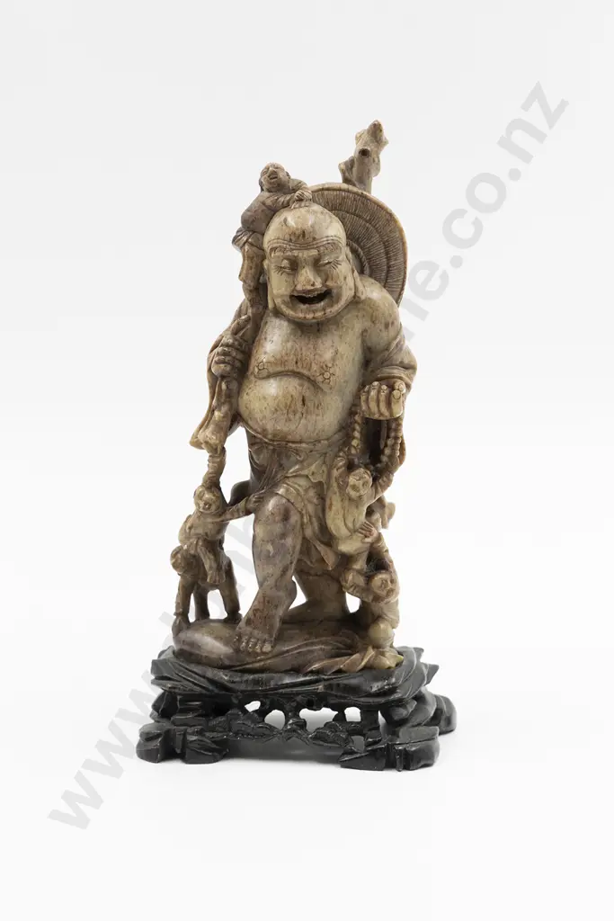 Chinese Soapstone Figure Of Hotei Image 1++