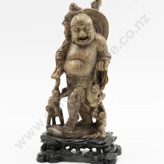 Chinese Soapstone Figure Of Hotei