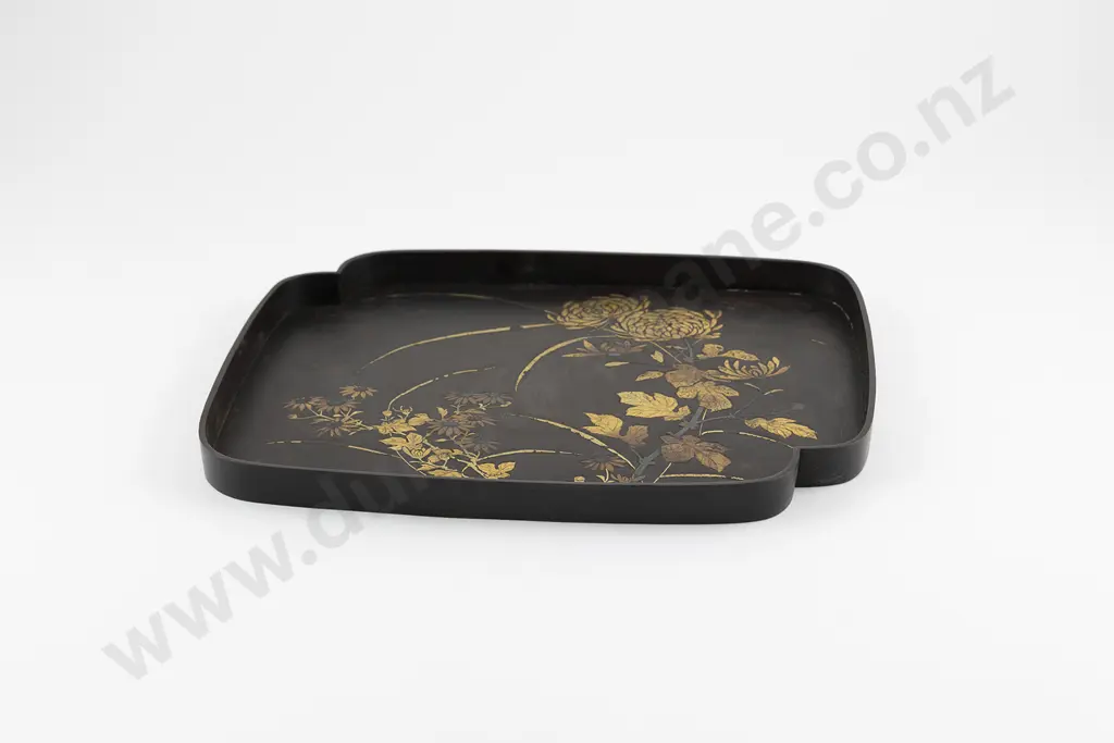 A Good Japanese Meiji Period Komai Cast Iron Tray Image 1++