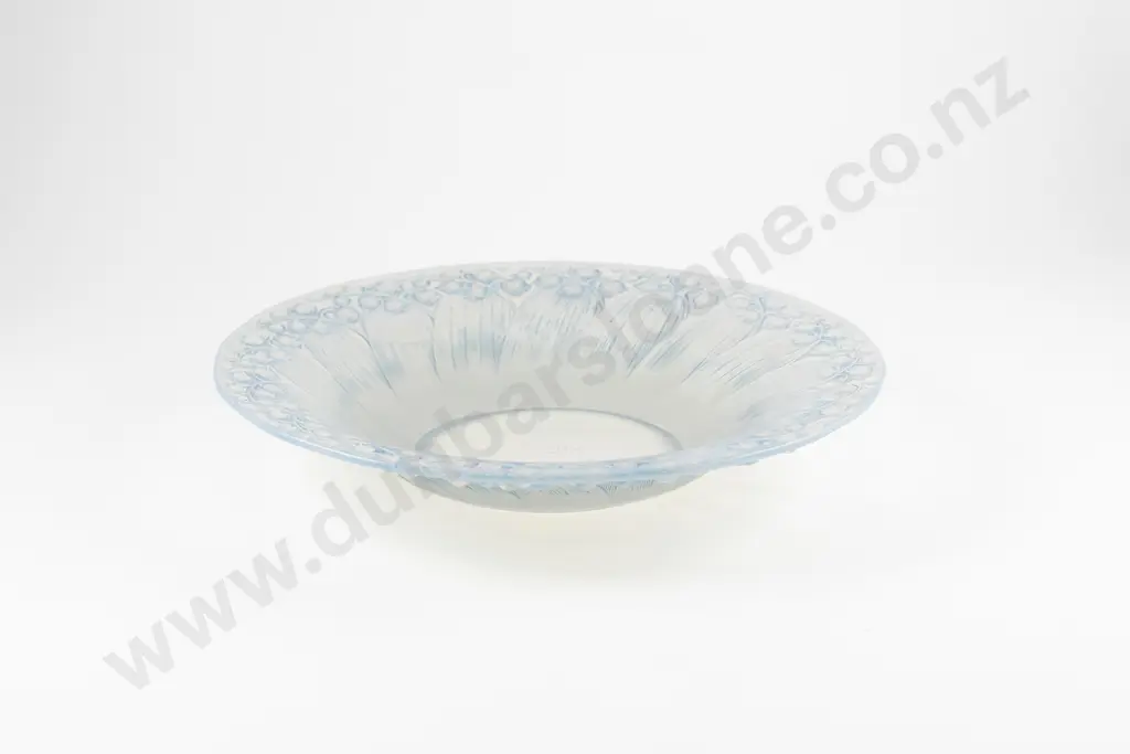 Rene Lalique Muguet (Lilly Of The Valley) Pattern Opalescent Glass Dish Image 1++