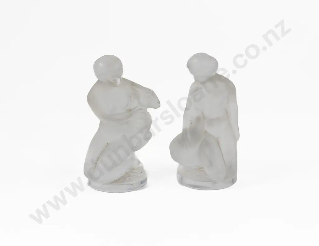 Two Crystal Lalique Figurines Image 1++