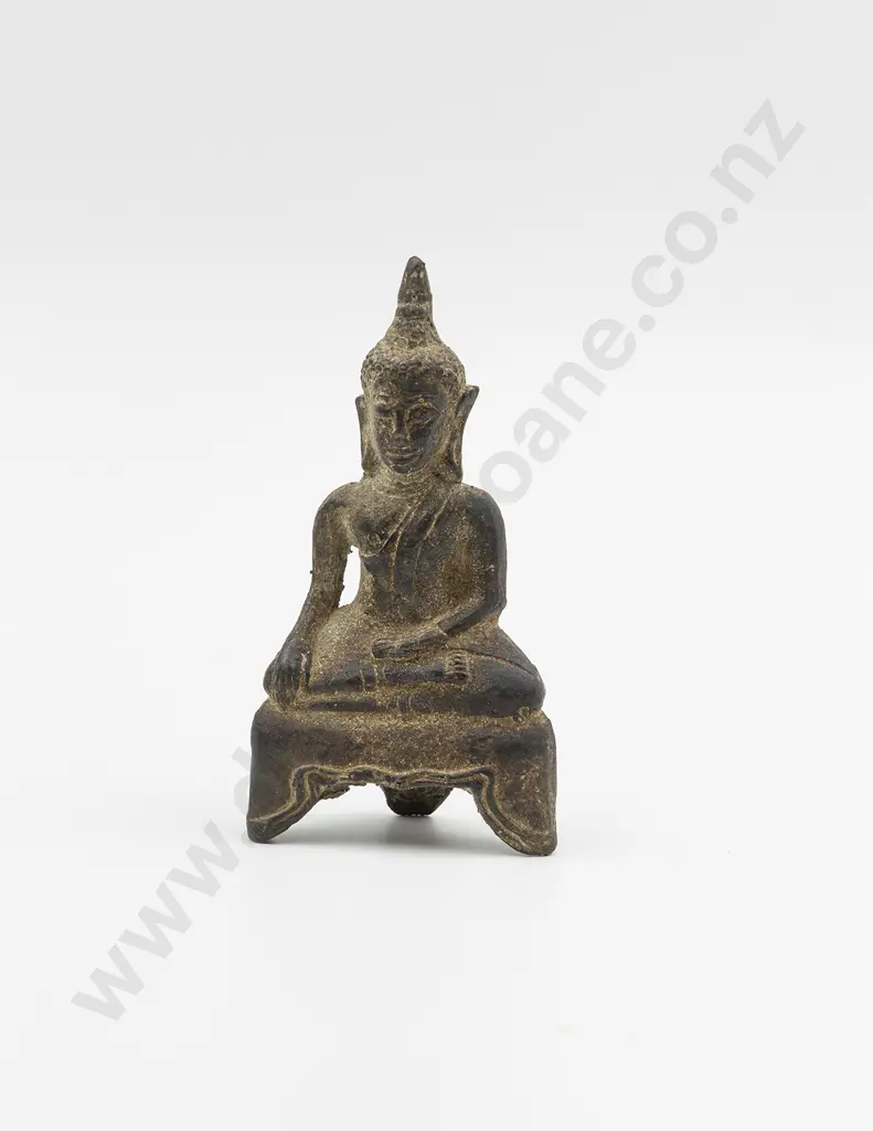 A 19th Century Thai Bronze Buddha Figure Image 1++