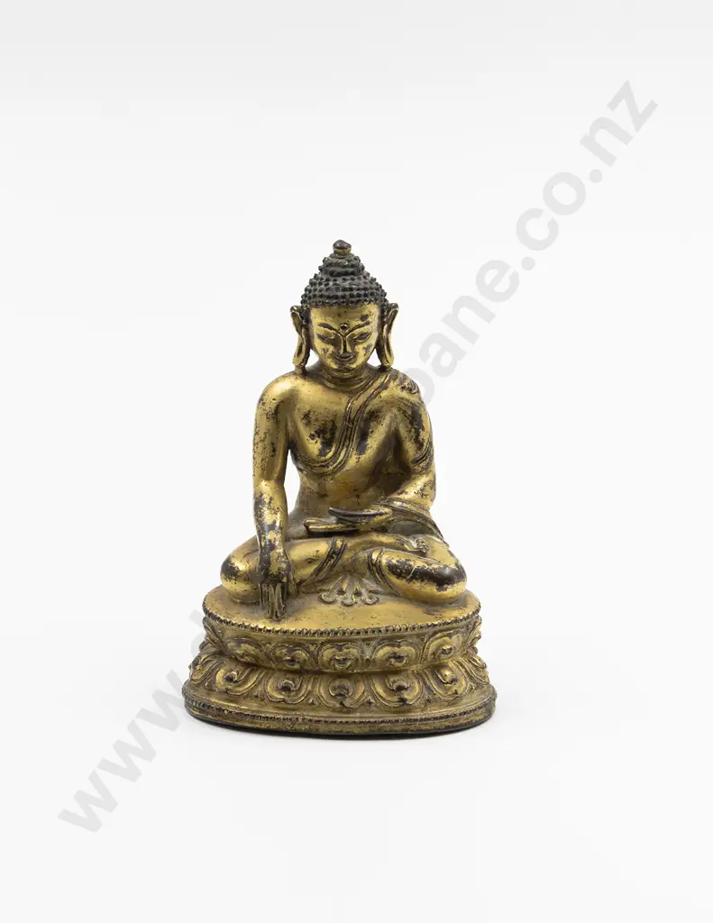 Tibetan Bronze Figure Of Shakyamuni Buddha Image 1++