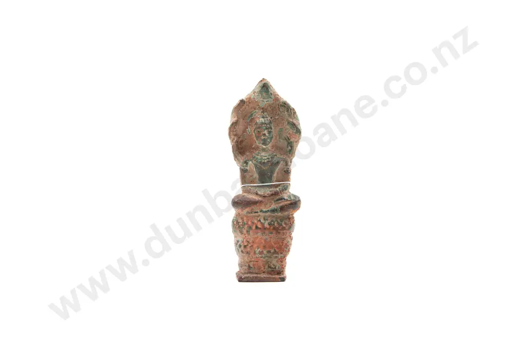 A Rare 14th Century Suphan Buri Sukhothai Bronze Buddha Stupa Relic Image 1++