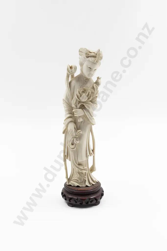 Chinese Carved Ivory Figure of An Immortal Image 1++