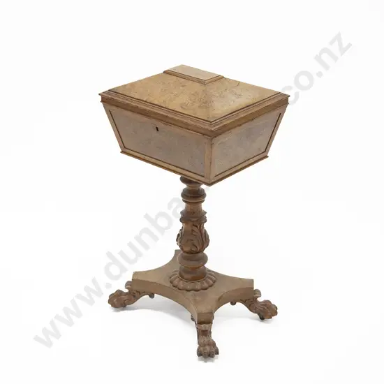 Victorian Pollard Oak Teapoy