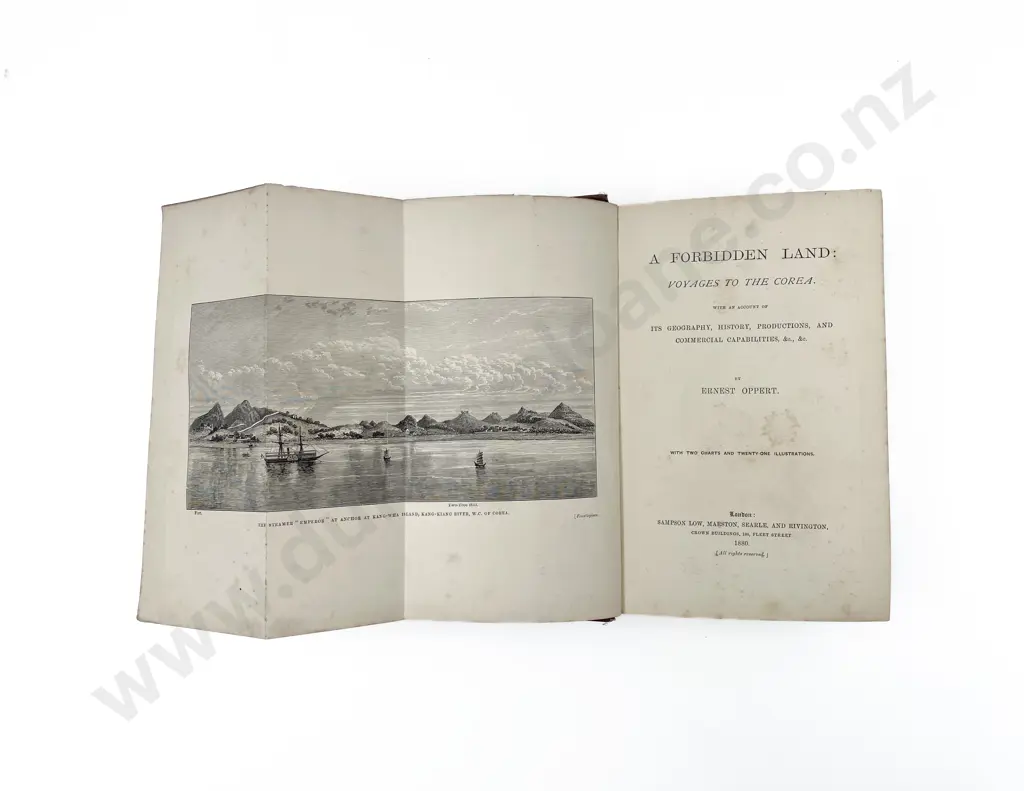 Oppert Ernest: A Forbdden Land Voyages To The Corea With An Account Of Its Geography and History. Image 1++