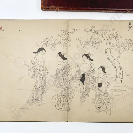 Sukenobu Nishikawa A Sketchbook With Twenty Six Drawings