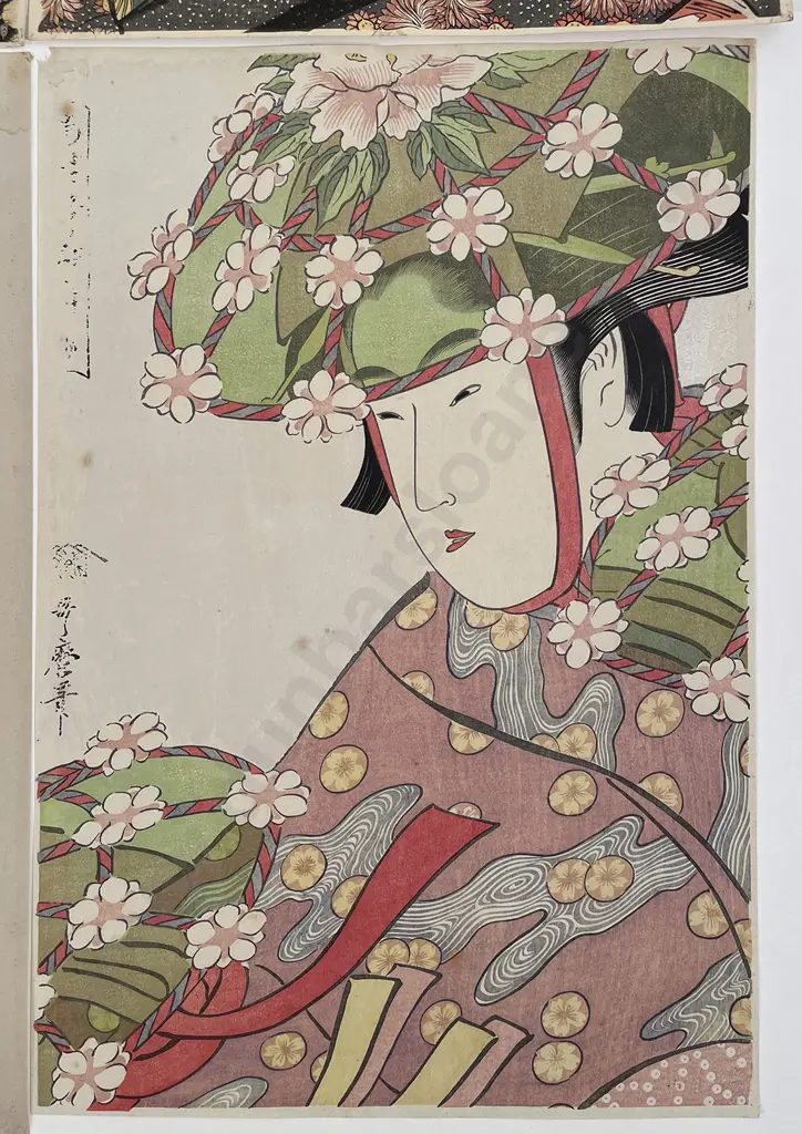 Four Japanese Ukiyo-e (Woodblock Prints) By Utamaro Image 1++