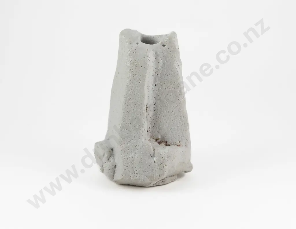 Kelvin Bradford Sculptural Stoneware Vase With Shino and Feldspar Glaze Image 1++