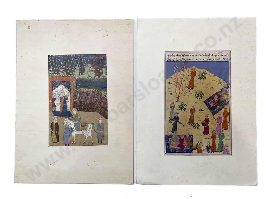 Two Moghul School Illustrations (unframed) Image 1++